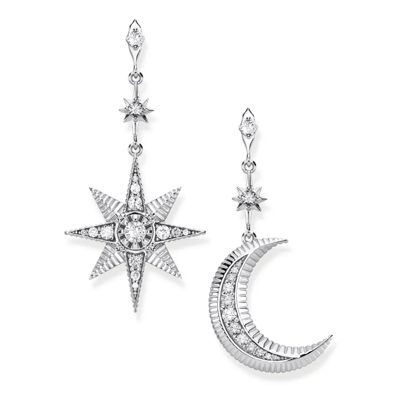 Thomas Sabo Örhängen Royalty Stjärna & Måne Silver – H2026-643-14 (MEGA KAMPANJ)