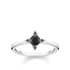 Thomas Sabo Ring Svarta Stenar Silver – TR2268-643-11