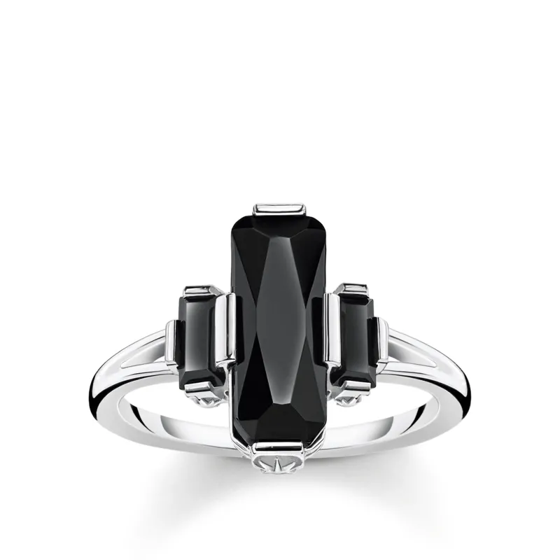 Thomas Sabo Ring Svarta Stenar- TR2267-641-11