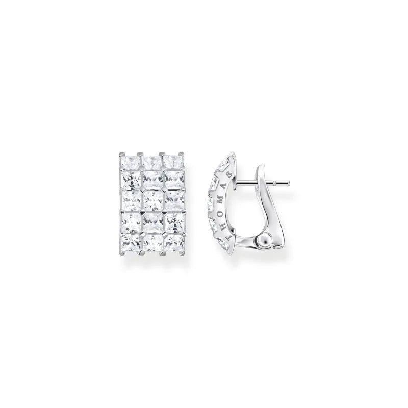 Thomas Sabo Öronklämma vit stenar pavé silver – H2199-051-14