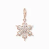 Thomas Sabo Snöflinga med vita stenar roséguld – 1903