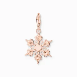 Thomas Sabo Snöflinga med vita stenar roséguld – 1903