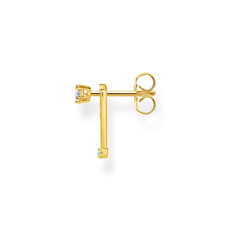 Thomas Sabo Stiftörhängen Individuellt Vita Stenar Guld – H2152-414-14 (MEGA KAMPANJ)
