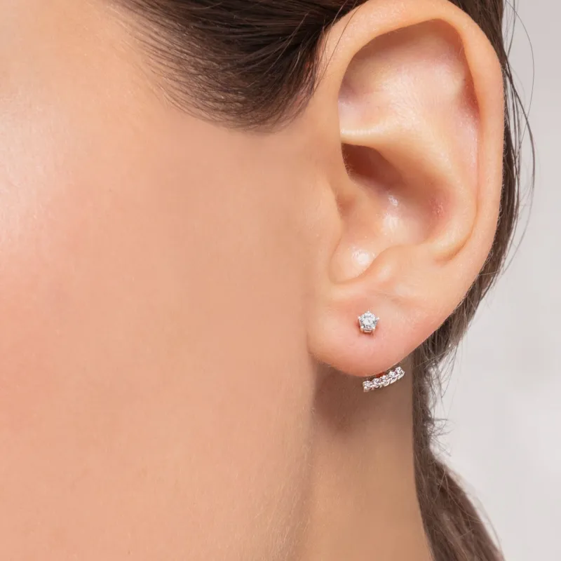 Thomas Sabo Stiftörhängen Individuellt Vita Stenar Guld – H2152-414-14 (MEGA KAMPANJ)