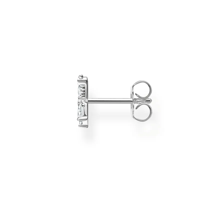 Thomas Sabo Stiftörhängen Individuellt Fjäril Vita Stenar Silver – H2195-051-14