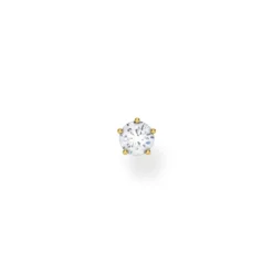 Thomas Sabo Stiftörhängen individuellt vit sten guld – H2148-414-14 (MEGA KAMPANJ)