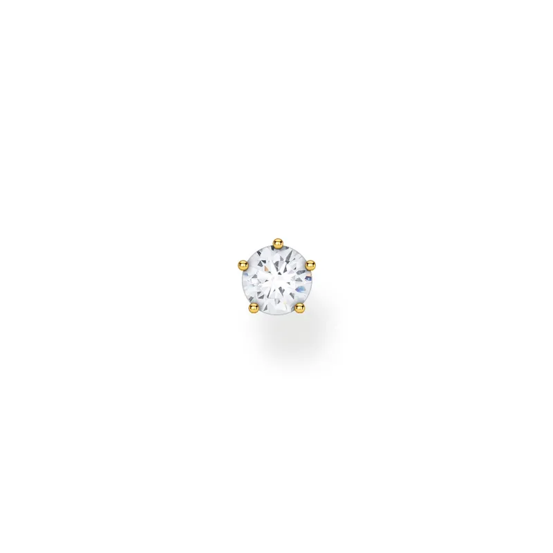 Thomas Sabo Stiftörhängen individuellt vit sten guld – H2148-414-14 (MEGA KAMPANJ)