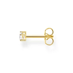 Thomas Sabo Stiftörhängen individuellt vit sten guld – H2148-414-14 (MEGA KAMPANJ)