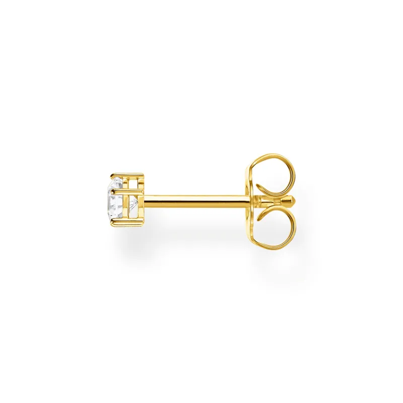 Thomas Sabo Stiftörhängen individuellt vit sten guld – H2148-414-14 (MEGA KAMPANJ)