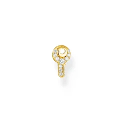 Thomas Sabo Stiftörhängen individuellt nyckel vit stenar guld – H2220-414-14 (MEGA KAMPANJ)
