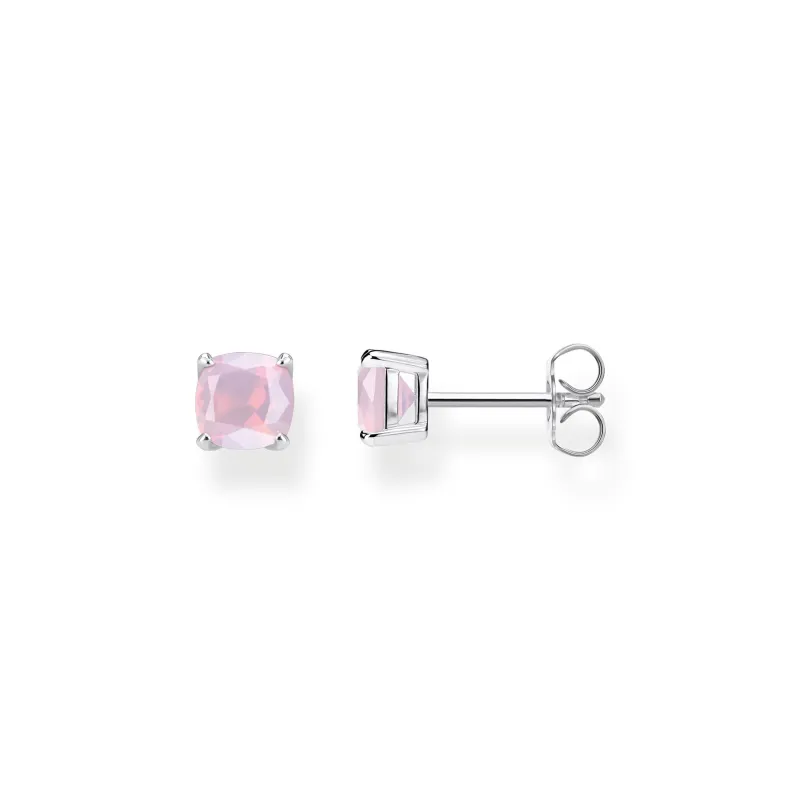 Thomas Sabo Stiftörhängen Opalfärgad Sten Rosa Skimrande Silver – H2104-699-7