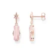 Thomas Sabo Stiftörhängen Rosa Sten Med Stjärna – H2107-417-9