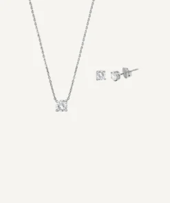 Halsband VIDAL & VIDAL SET & Örhängen CZ X6700538