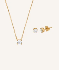 Halsband VIDAL & VIDAL SET & Örhängen CZ X7700938