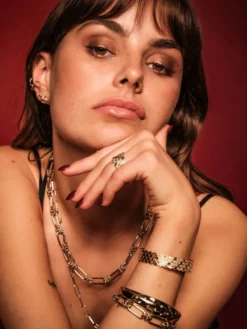Armband YLVA LI Bertha Bangle Guld 5041