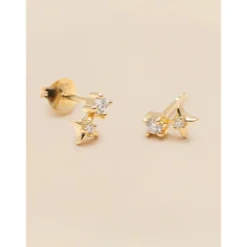 Signature Diamond Collection YLVA LI Diamond Pearl Örhängen – Gold 8701