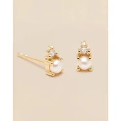 Signature Diamond Collection YLVA LI Diamond Pearl Örhängen – Gold 8711