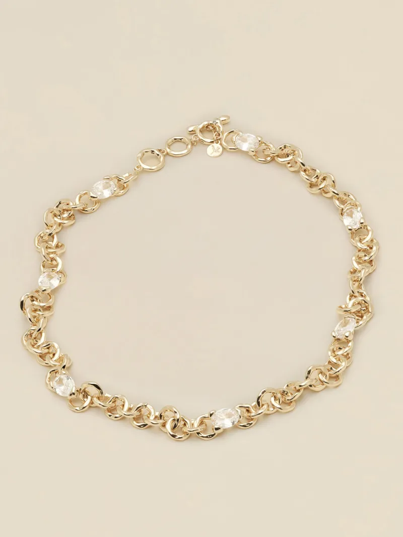 Halsband YLVA LI Embla Avantgarde Crystal – Guld