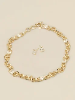 Halsband YLVA LI Embla Avantgarde Crystal – Guld