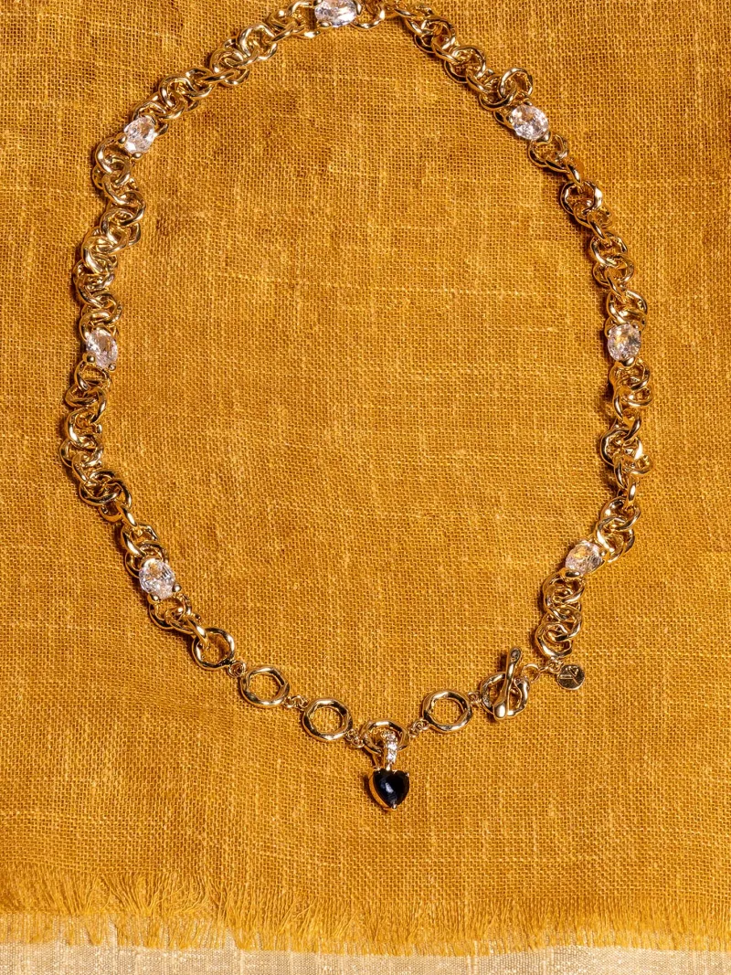 Halsband YLVA LI Embla Avantgarde Crystal – Guld