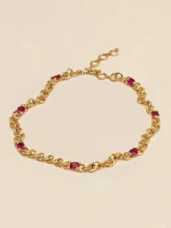 Halsband YLVA LI Embla Avantgarde Ruby – Guld