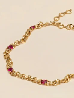 Halsband YLVA LI Embla Avantgarde Ruby – Guld