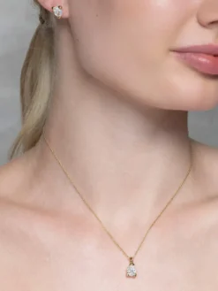 Halsband YLVA LI Embla Crystal – Guld
