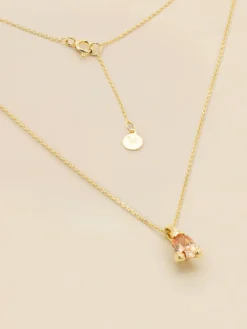 Halsband YLVA LI Embla Orange – Guld