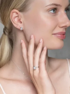 Ringar YLVA LI Embla ring Crystal – Silver