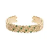 Armband YLVA LI Halo Emerald Guld 5012