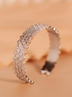 Armband YLVA LI Halo Pink Champagne Silver 5013