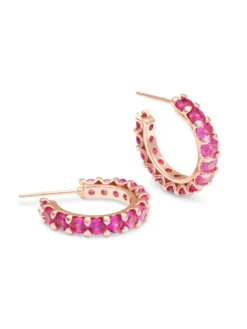 Örhängen YLVA LI Julien Pink Ruby Guld 6091