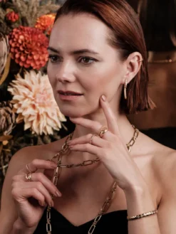 Örhängen YLVA LI Mademoiselle Crystal Guld 6052