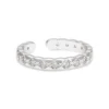 Ringar YLVA LI Mademoiselle Ring Crystal Silver 3072