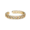 Ringar YLVA LI Mademoiselle Ring Crystal Guld 3071