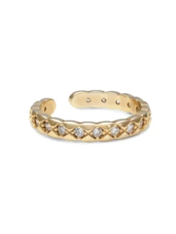 Ringar YLVA LI Mademoiselle Ring Crystal Guld 3071