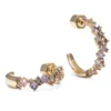 Örhängen YLVA LI Meadow Avantgarde Pink Amethyst Guld 6012