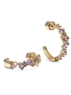 Örhängen YLVA LI Meadow Avantgarde Pink Amethyst Guld 6012
