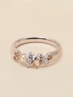 Ringar YLVA LI Meadow ring Champagne – Silver
