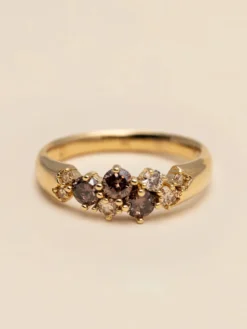 Ringar YLVA LI Meadow Ring Chestnut – Guld