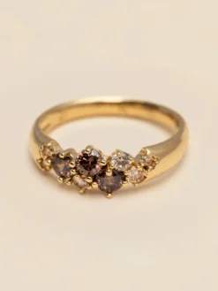 Ringar YLVA LI Meadow Ring Chestnut – Guld