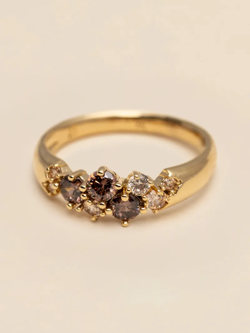 Ringar YLVA LI Meadow Ring Chestnut – Guld