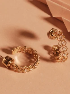 Örhängen YLVA LI Nova Crystal Guld 6061
