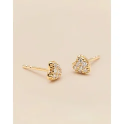 Signature Diamond Collection YLVA LI Pave Heart Diamond Örhängen – Gold 8651