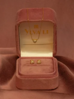 Signature Diamond Collection YLVA LI Pave Heart Diamond Örhängen – Gold 8651