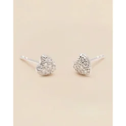 Signature Diamond Collection YLVA LI Pave Heart Diamond Örhängen – Silver 8652