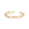 Ringar YLVA LI Petite Bertha Ring Light Champagne Guld 3062