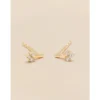 Signature Diamond Collection YLVA LI Petite Diamond Heart Örhängen – Gold 8731