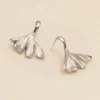 Örhängen YLVA LI Petite Embla leaf – Silver
