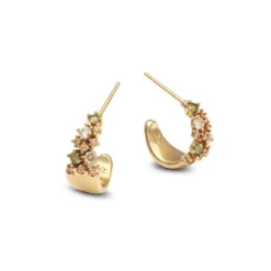 Örhängen YLVA LI Petite Meadow Peridot Guld 6001